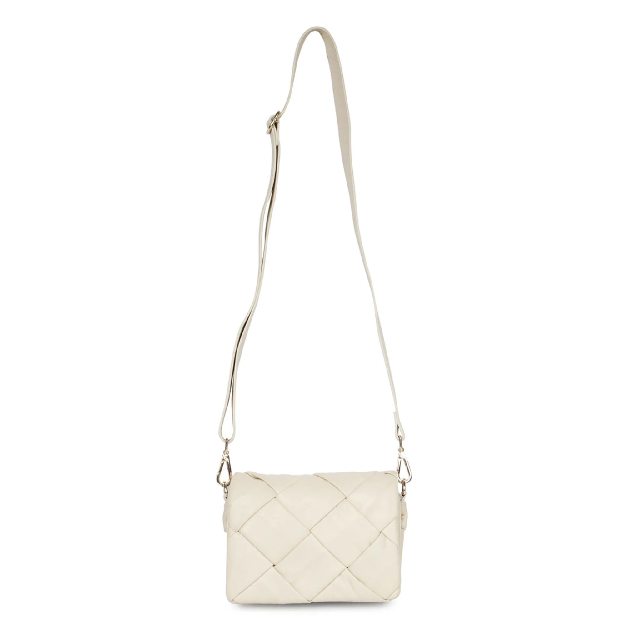 Kate Cream Leather Handcrafted Cross Body Sling Bags - Image 8