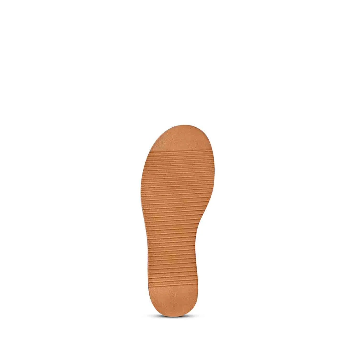Anya Criss Cross Tan Leather Platform Sandals - Image 9
