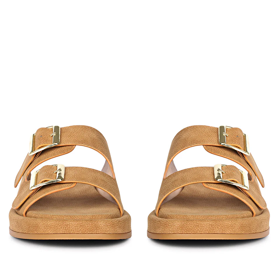 Ivanka Tan Flat Sandals - Image 4