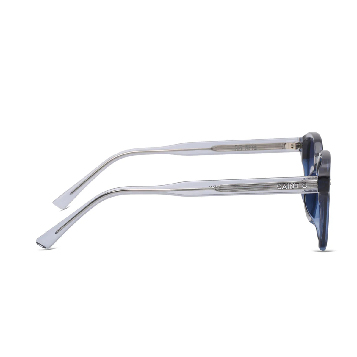 Azure Isle Blue Crystal Smoke Gradient Sunglasses - Image 4