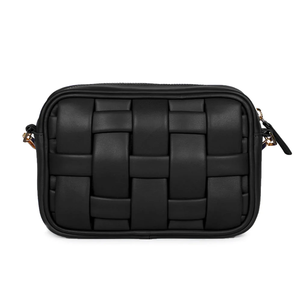 Bennet Black Leather Handcrafted Cross Body Sling Bags - Image 4