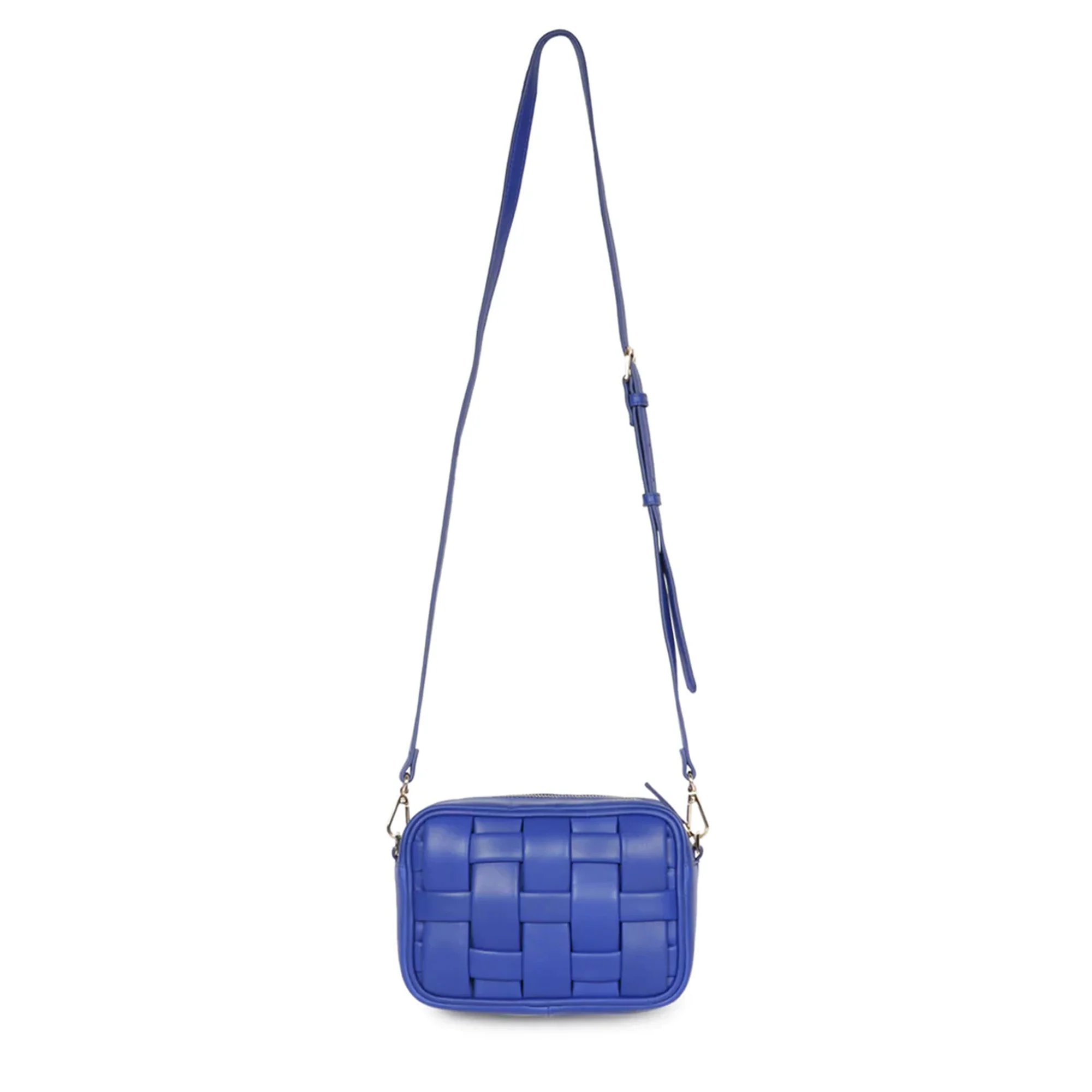 Bennet Blue Leather Handcrafted Cross Body Sling Bags - Image 8