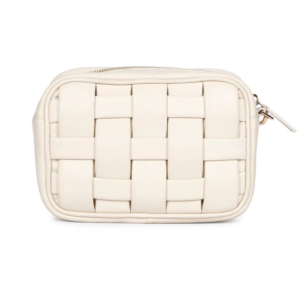 Bennet Cream Leather Handcrafted Cross Body Sling Bags - Image 4