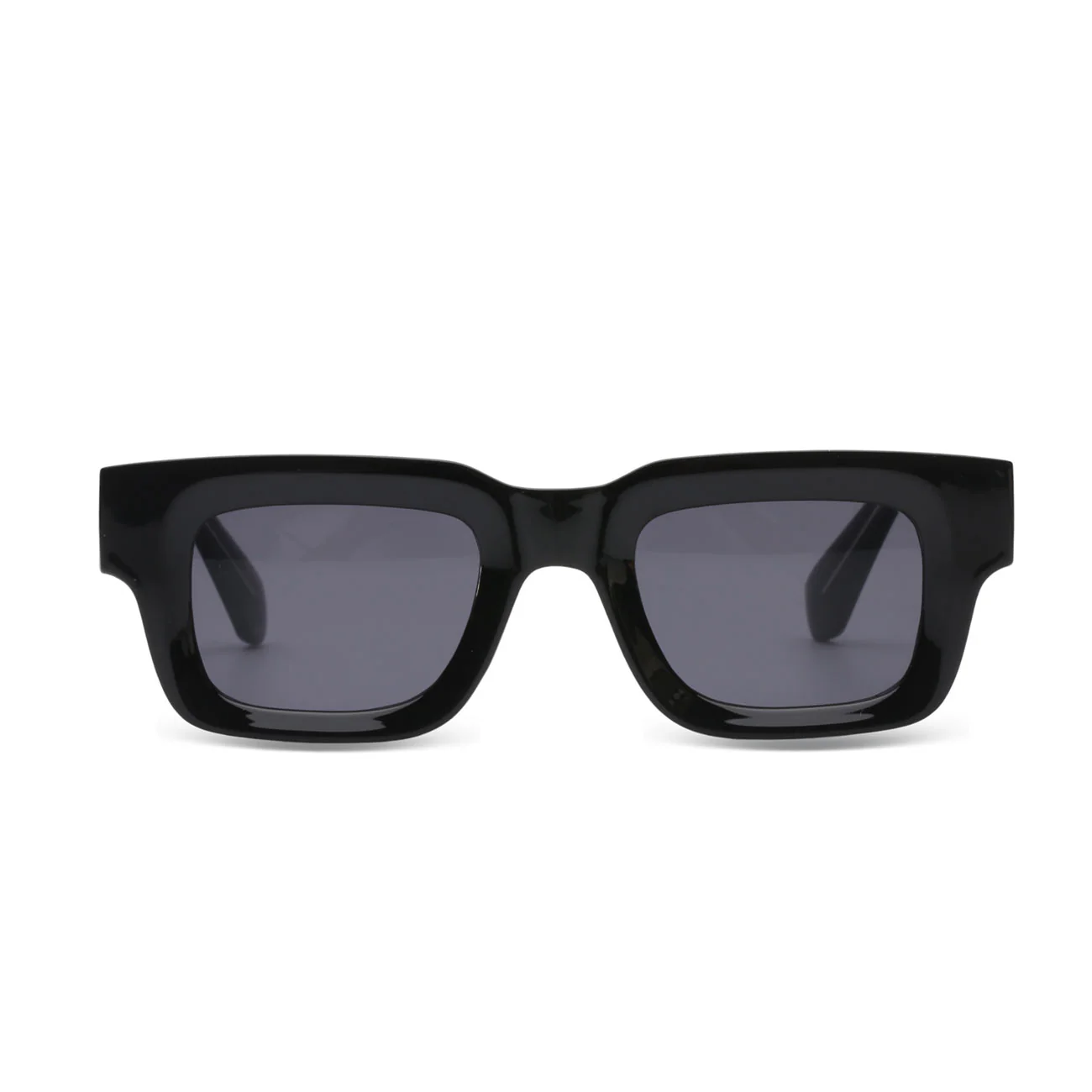 Bora Glow Obsidian Black Rectangular Sunglasses - Image 2