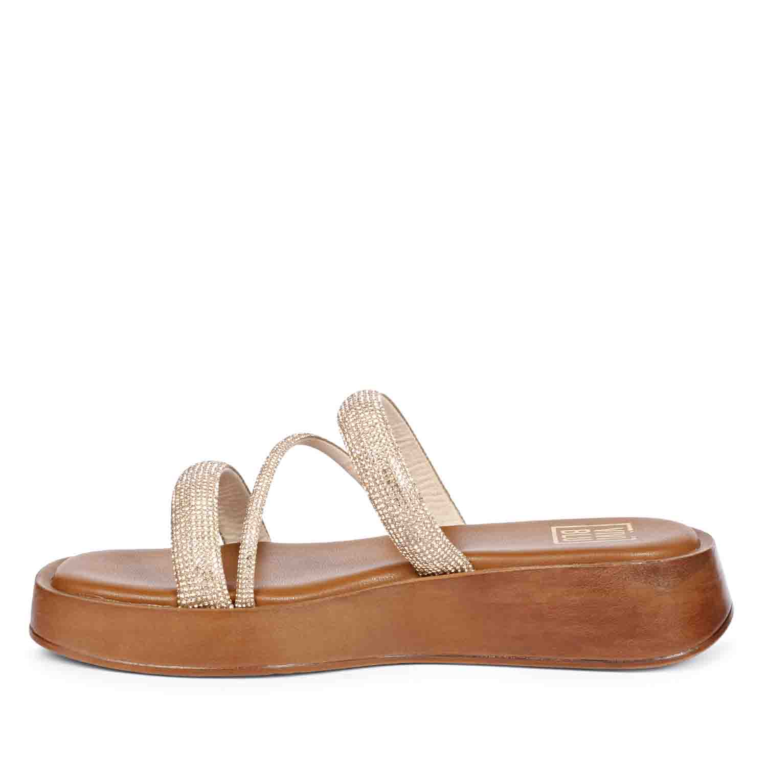 Chika Tan Platform Sandals - Image 4