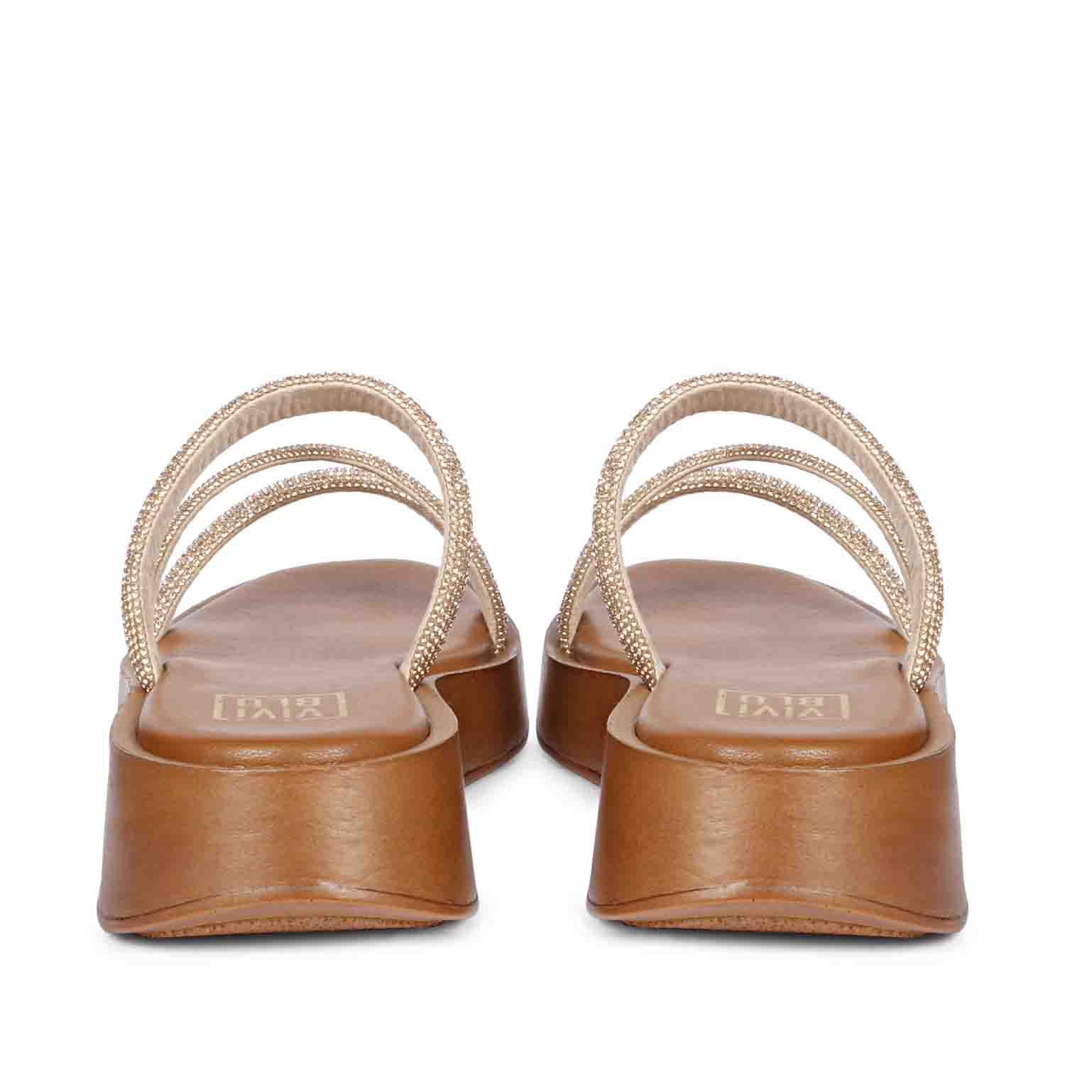 Chika Tan Platform Sandals - Image 6