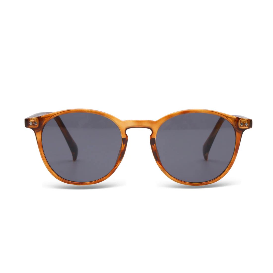 Coco Drift Amber Havana Round Sunglasses - Image 2