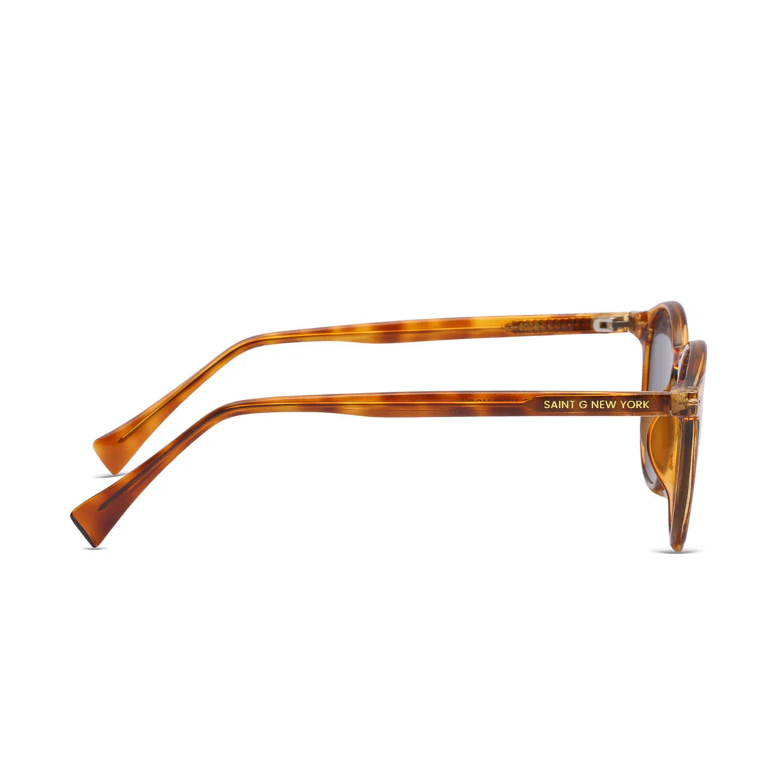 Coco Drift Amber Havana Round Sunglasses - Image 3