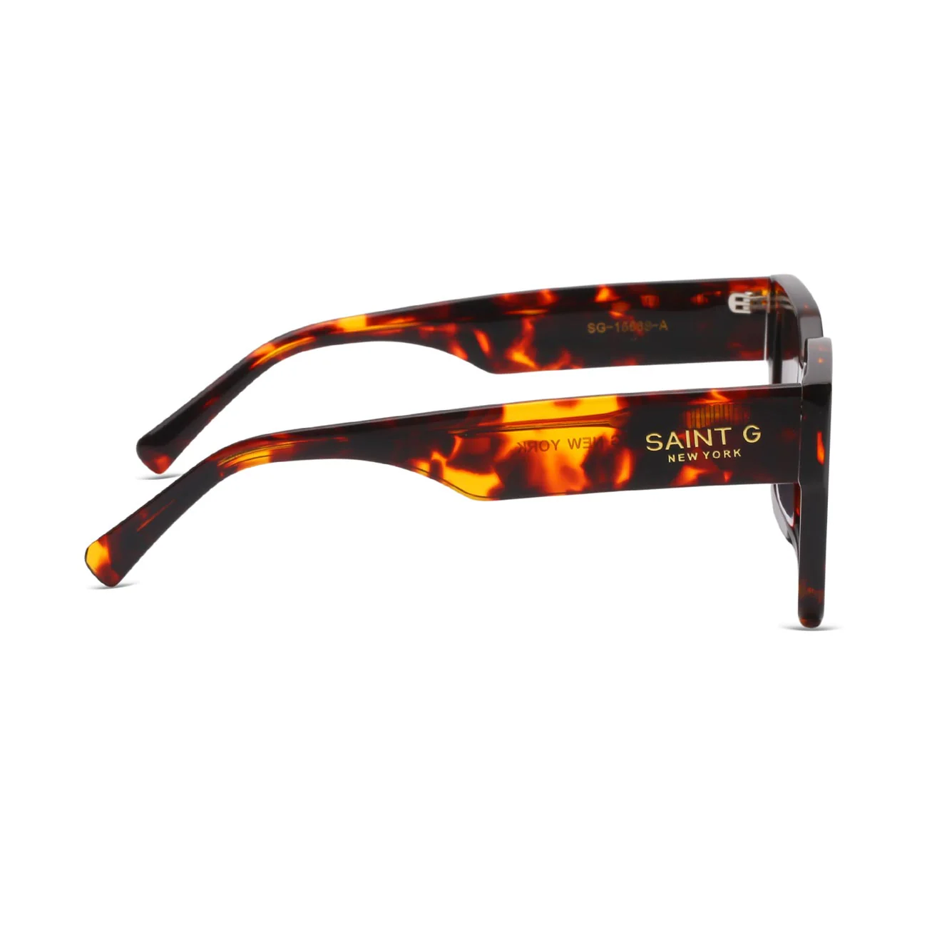 Coral Cove Havana Brown Square Sunglasses - Image 4