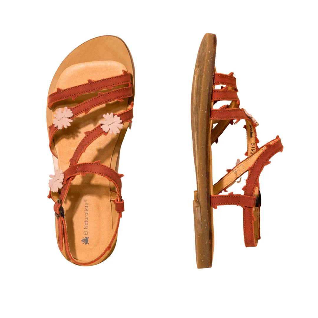 El Naturalista Caldera Embellished Leather Block Sandals with Buckle - Image 3