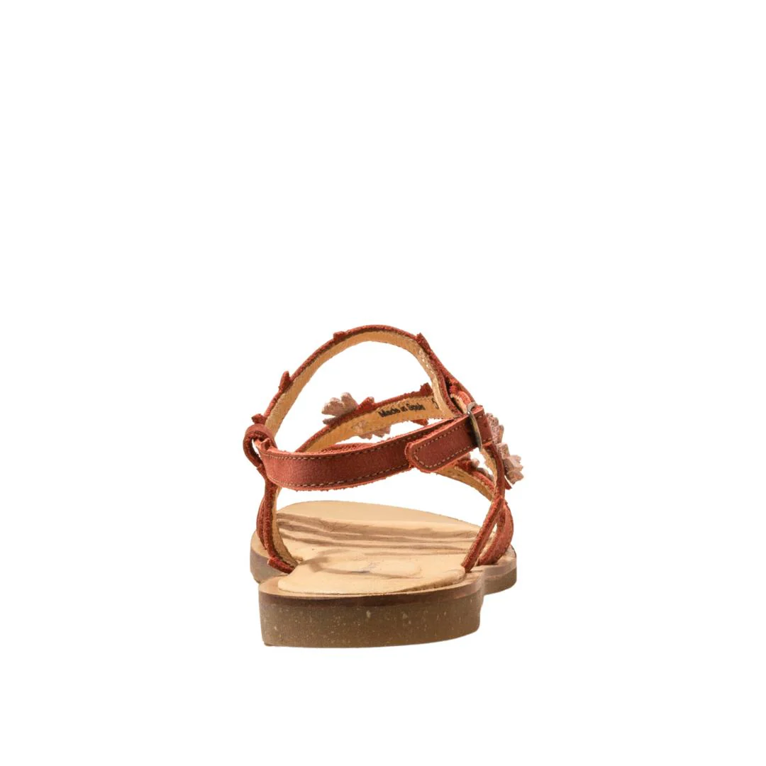 El Naturalista Caldera Embellished Leather Block Sandals with Buckle - Image 5