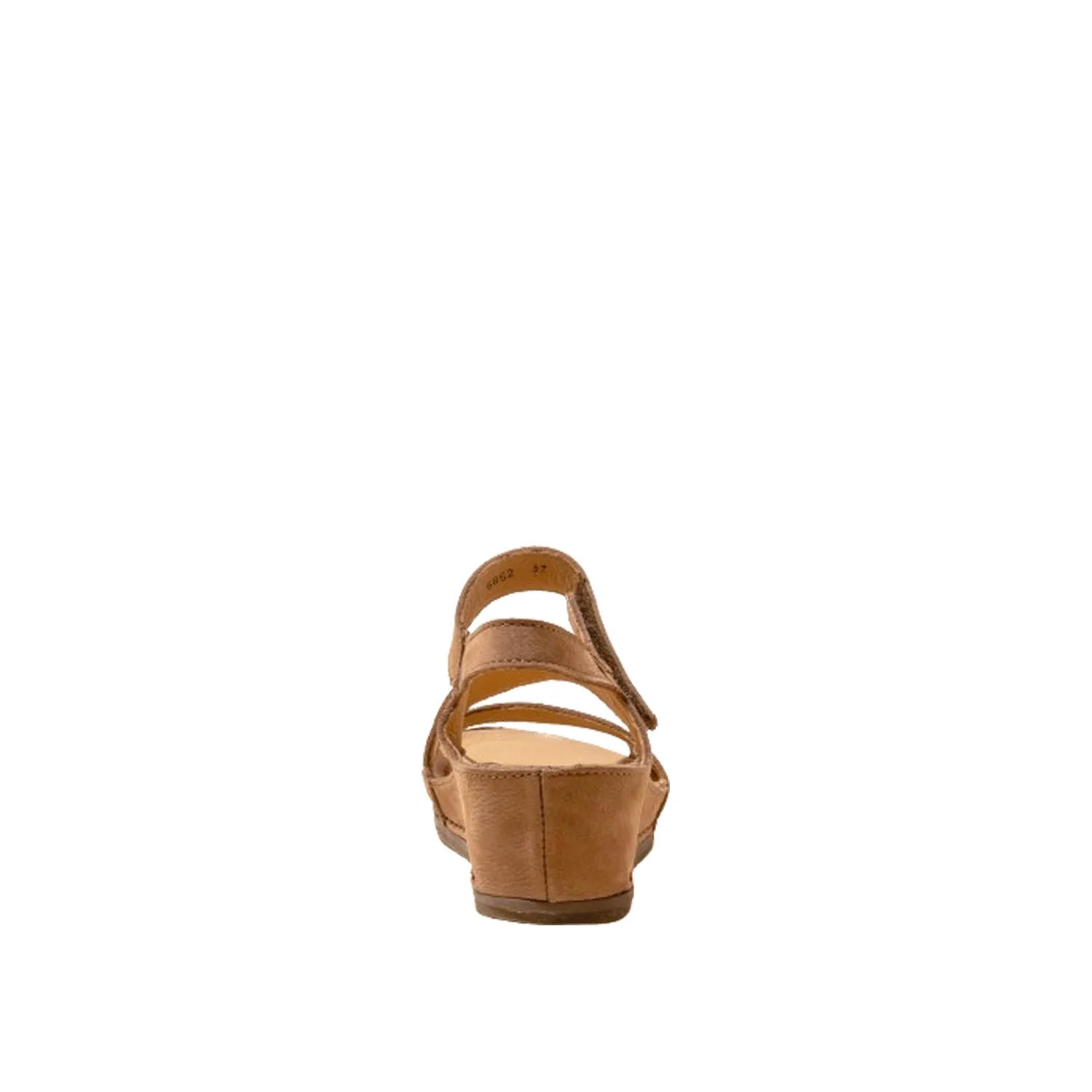 El Naturalista Honey Embellished Leather Block Sandals with Buckle - Image 5