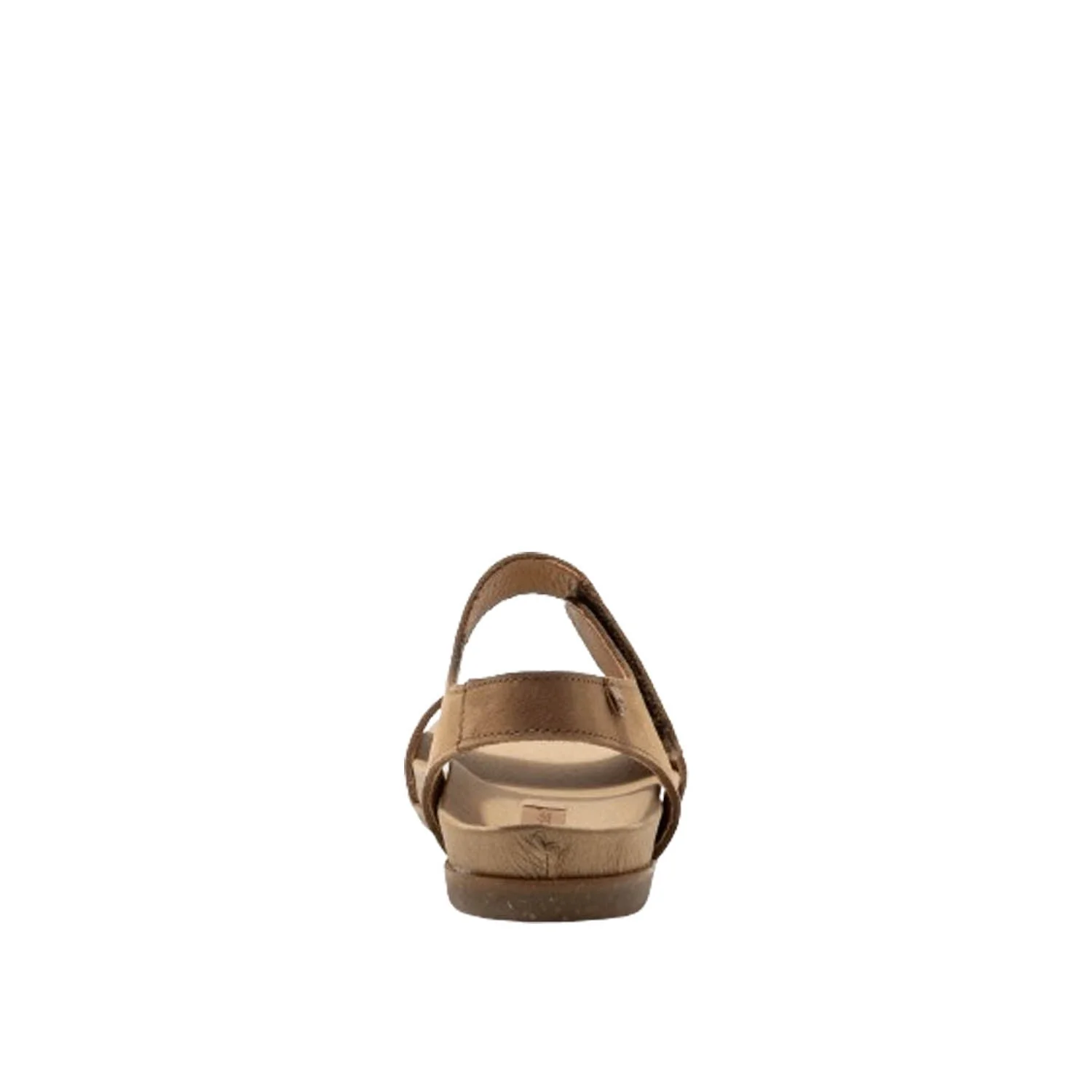 El Naturalista Honey Embellished Leather Block Sandals with Buckle - Image 3