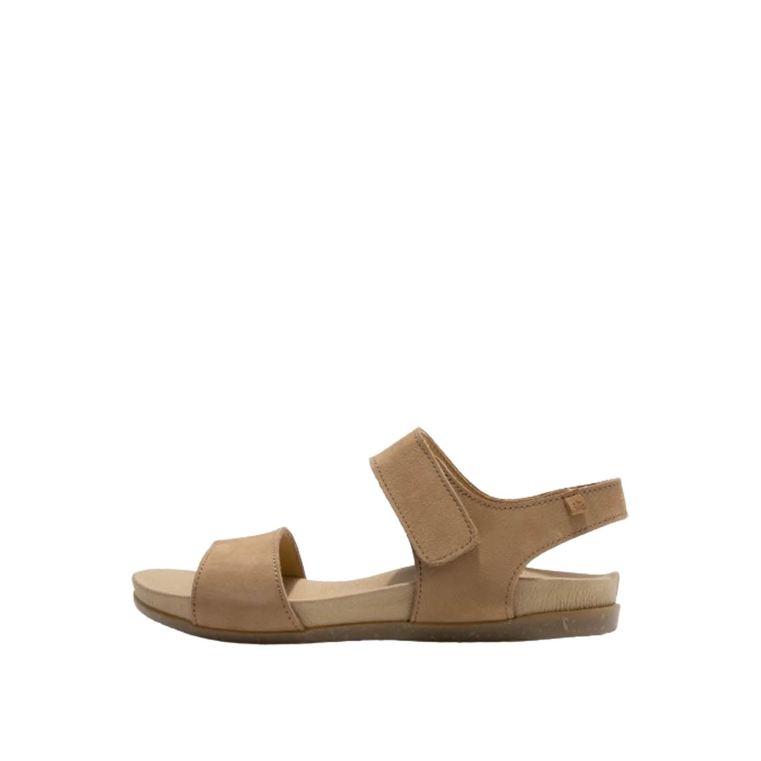 El Naturalista Honey Embellished Leather Block Sandals with Buckle - Image 4