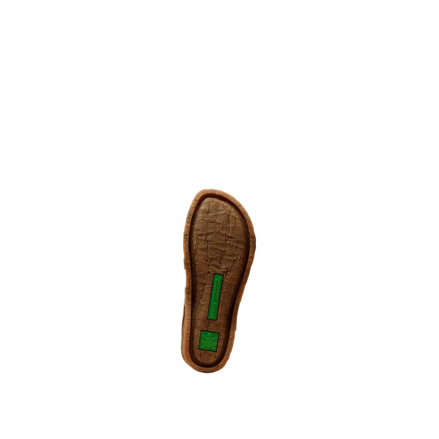 El Naturalista Piedra Embellished Leather Block Sandals with Buckle - Image 6