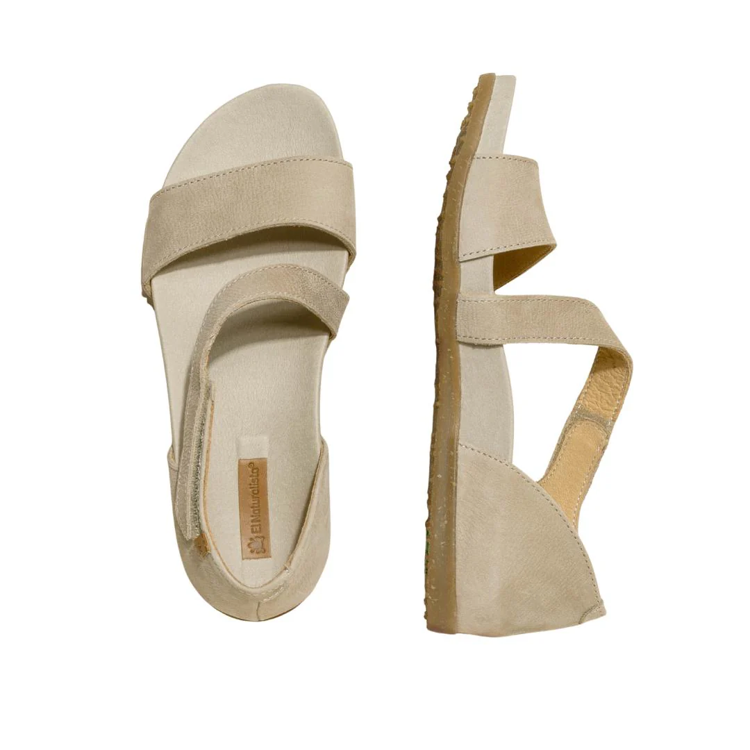 El Naturalista Piedra Embellished Leather Block Sandals with Buckle - Image 3