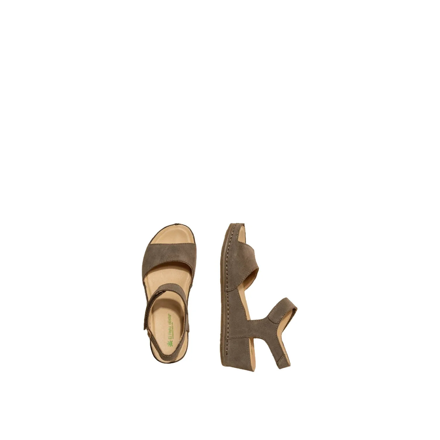 El Naturalista Plume Embellished Leather Block Sandals with Buckle - Image 4