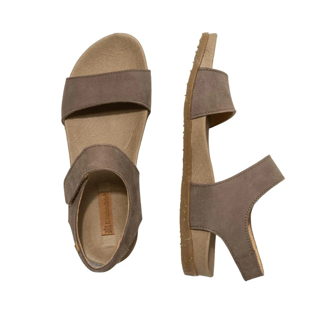 El Naturalista Plume Embellished Leather Block Sandals with Buckle - Image 3