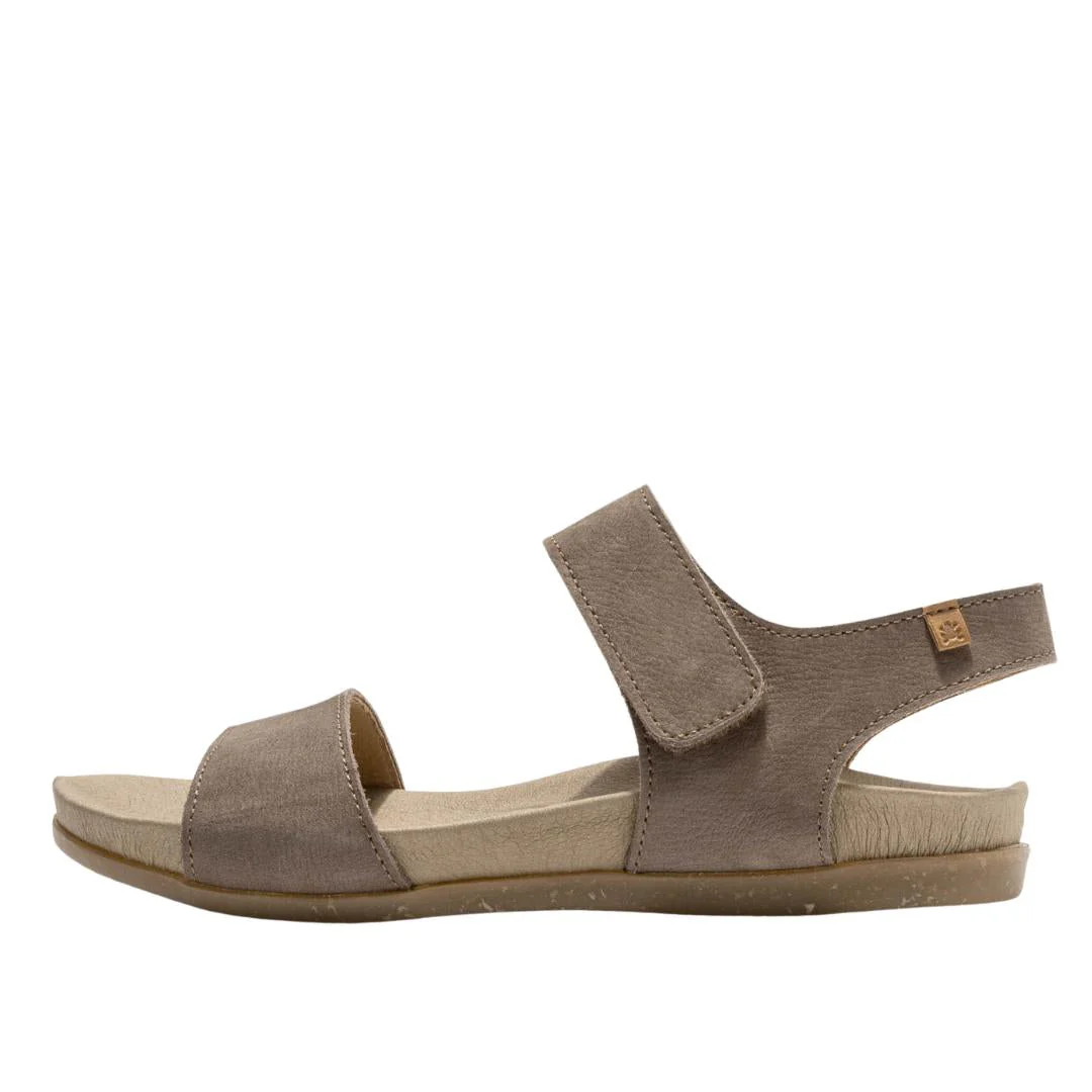 El Naturalista Plume Embellished Leather Block Sandals with Buckle - Image 4