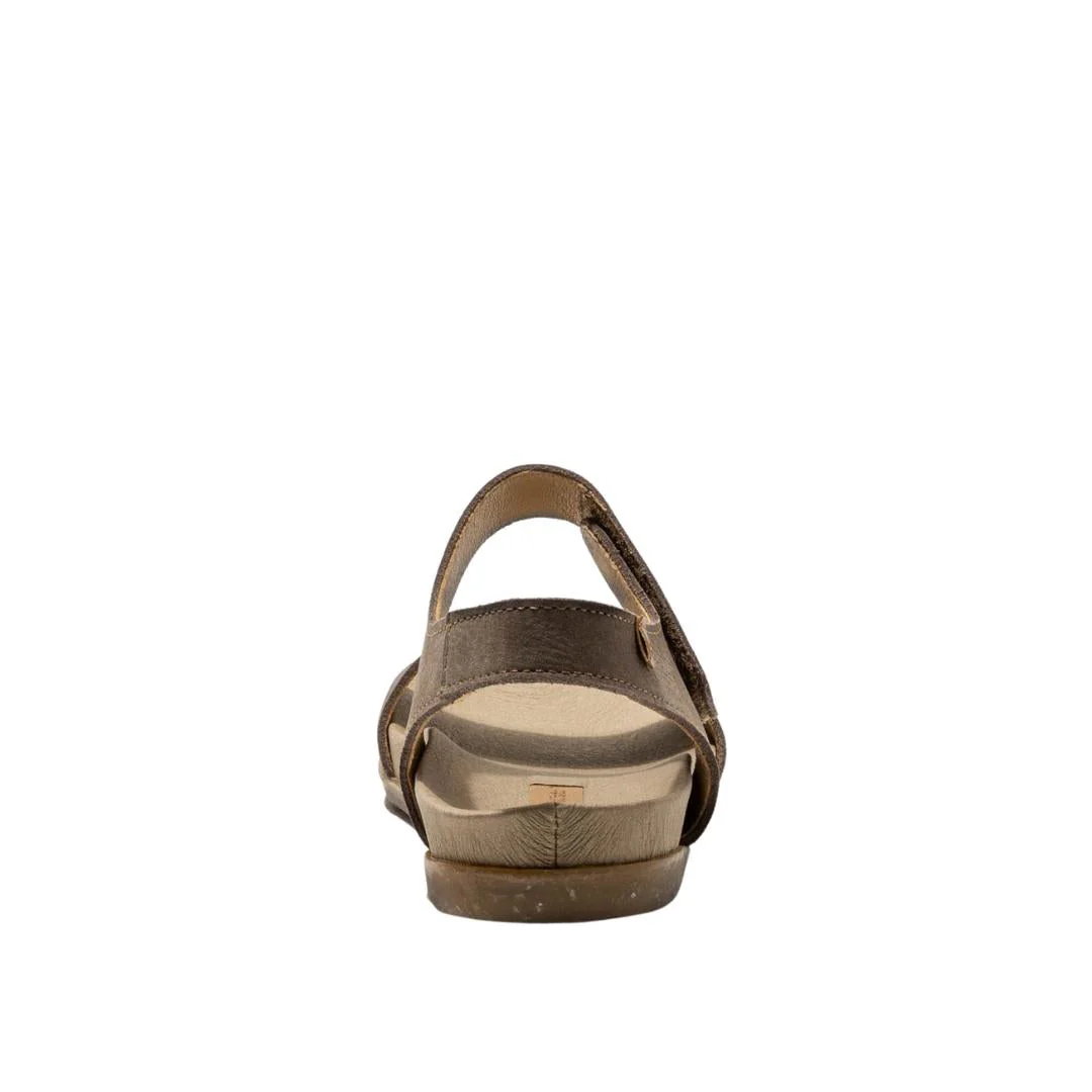 El Naturalista Plume Embellished Leather Block Sandals with Buckle - Image 5