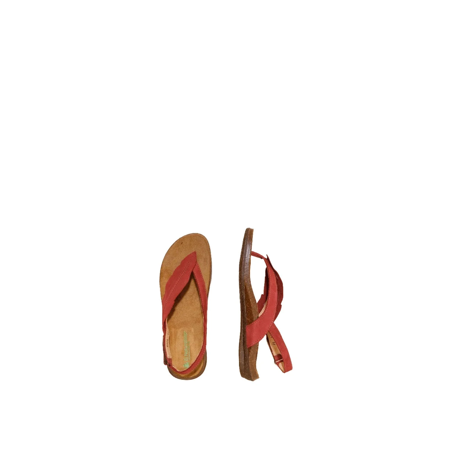 El Naturalista Tibet Embellished Leather Block Sandals - Image 5
