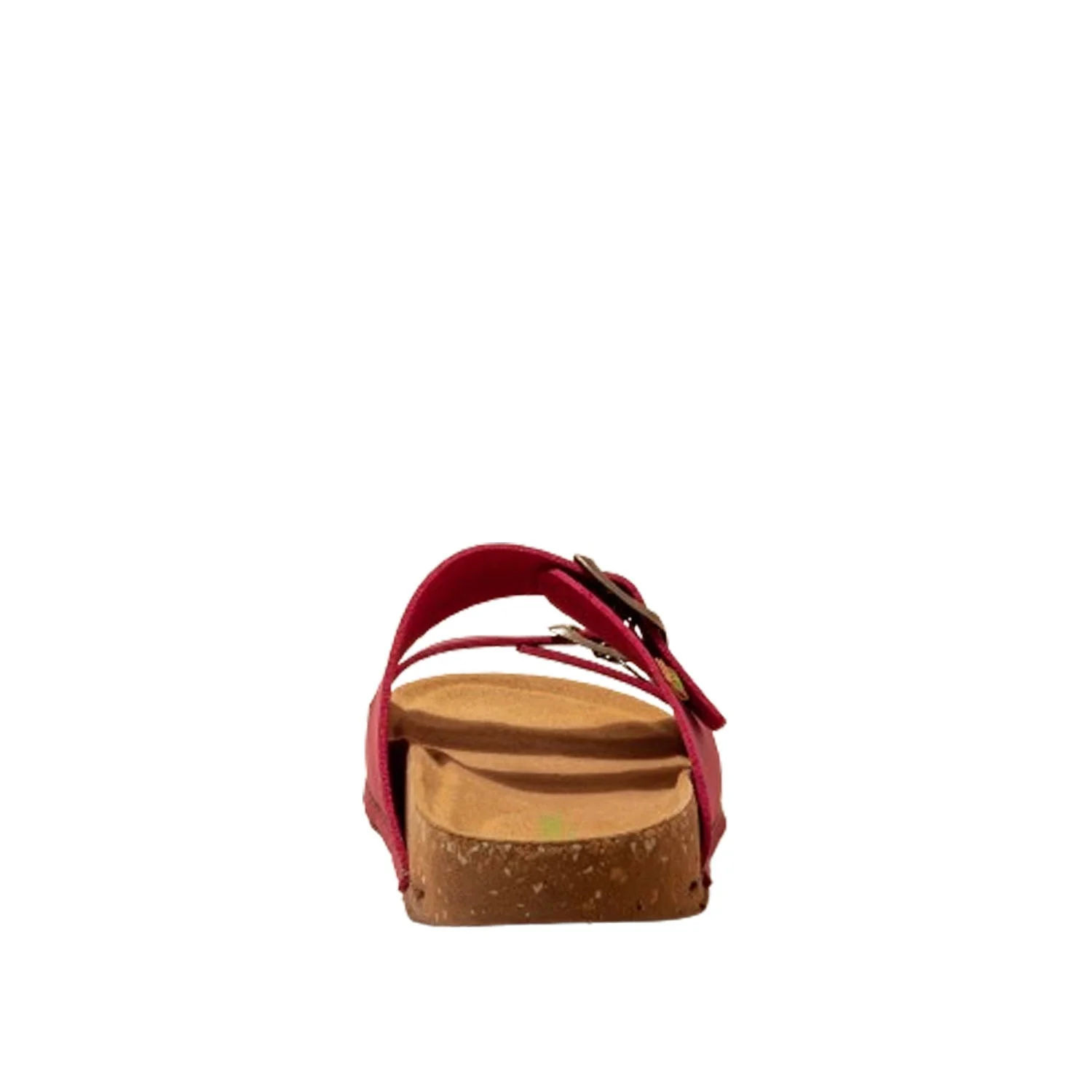 El Naturalista Tibet Embellished Leather Block Sandals with Buckle - Image 3