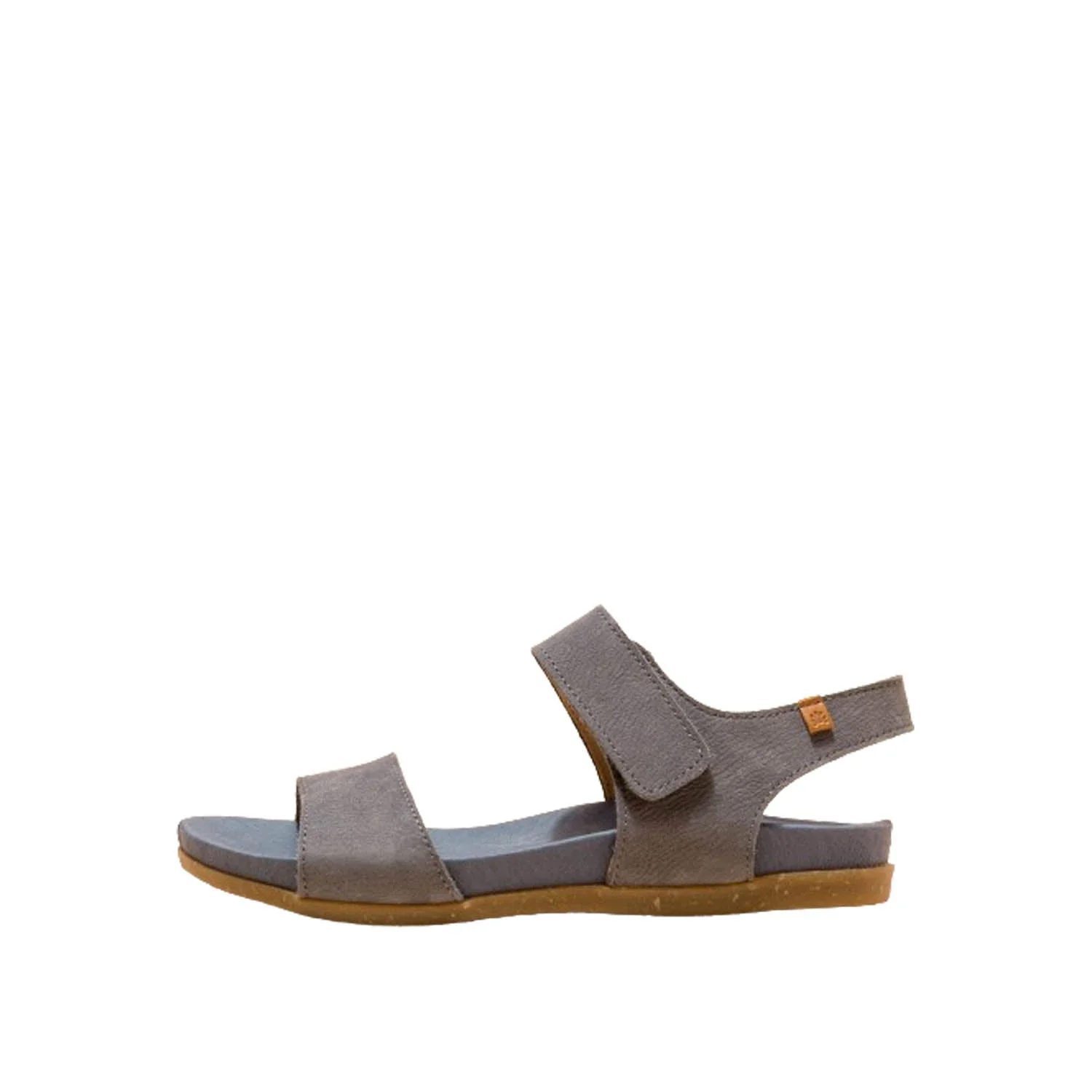 El Naturalista Vaquero Embellished Leather Block Sandals with Buckle - Image 4