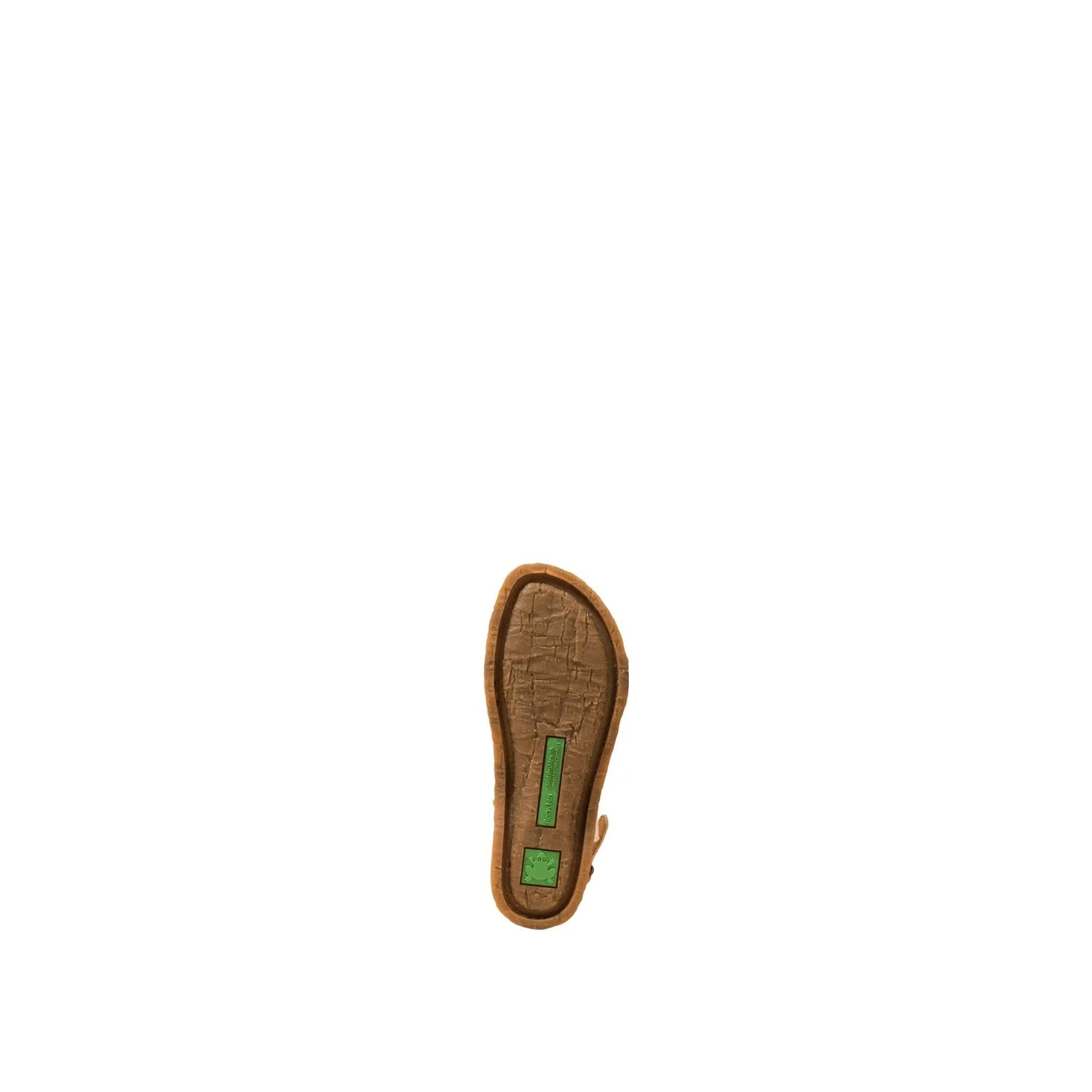 El Naturalista White Embellished Leather Block Sandals with Buckle - Image 6