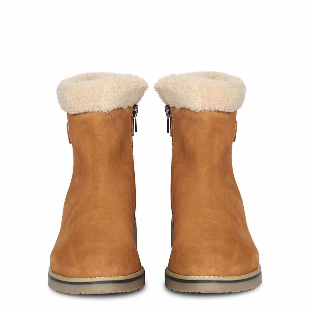 Elfrid Tan Suede Ankle Boots - Image 6