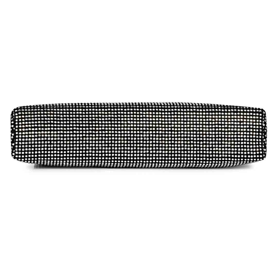 Eliza Crystal Embellished Black Leather Mini Handbags - Image 7