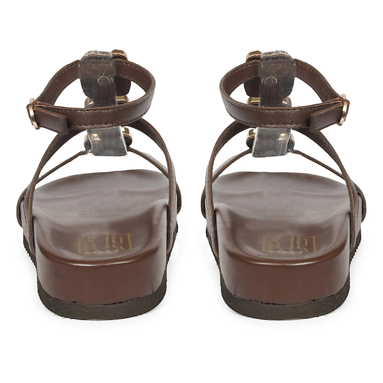 Ellie Brown Leather Footbed Sandals - Image 5