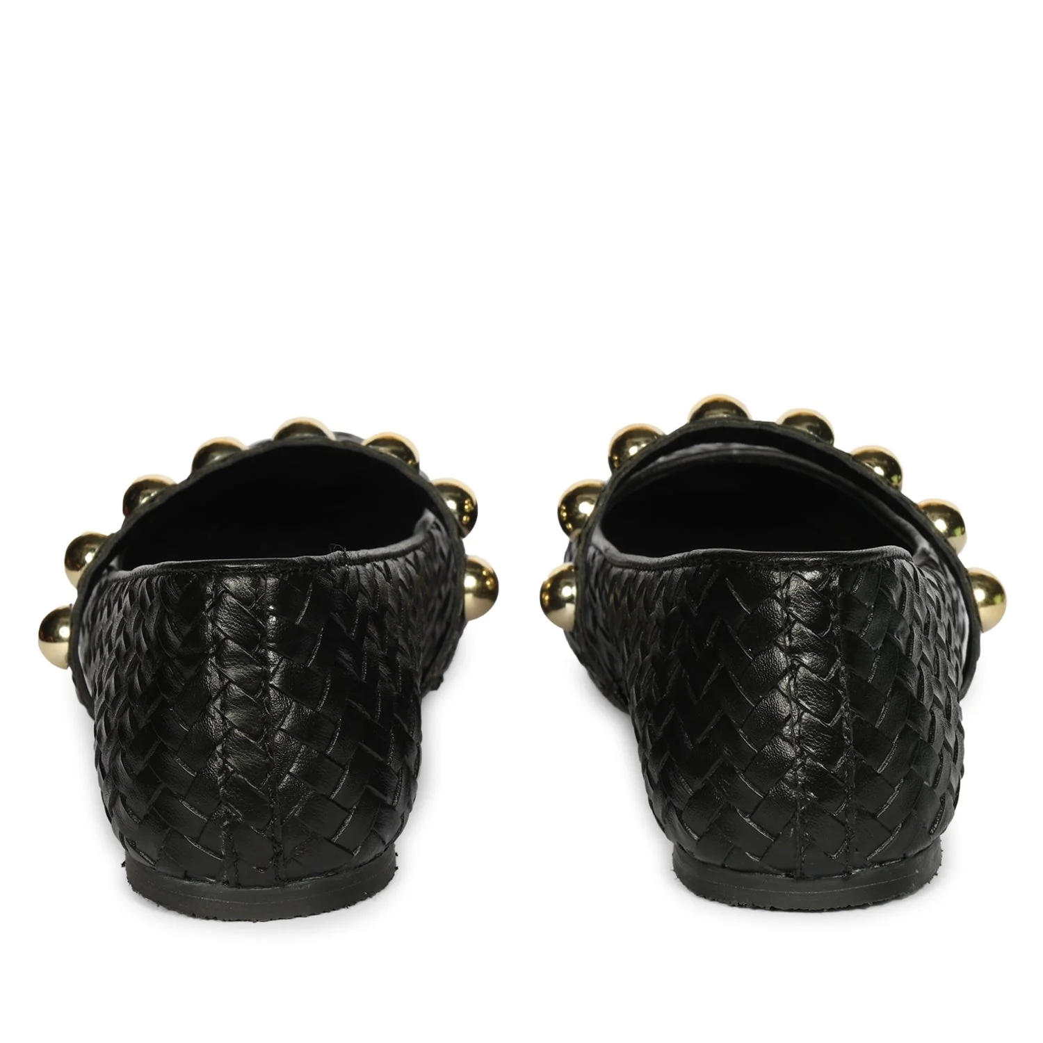 Emelia Black Leather Ballerina - Image 5