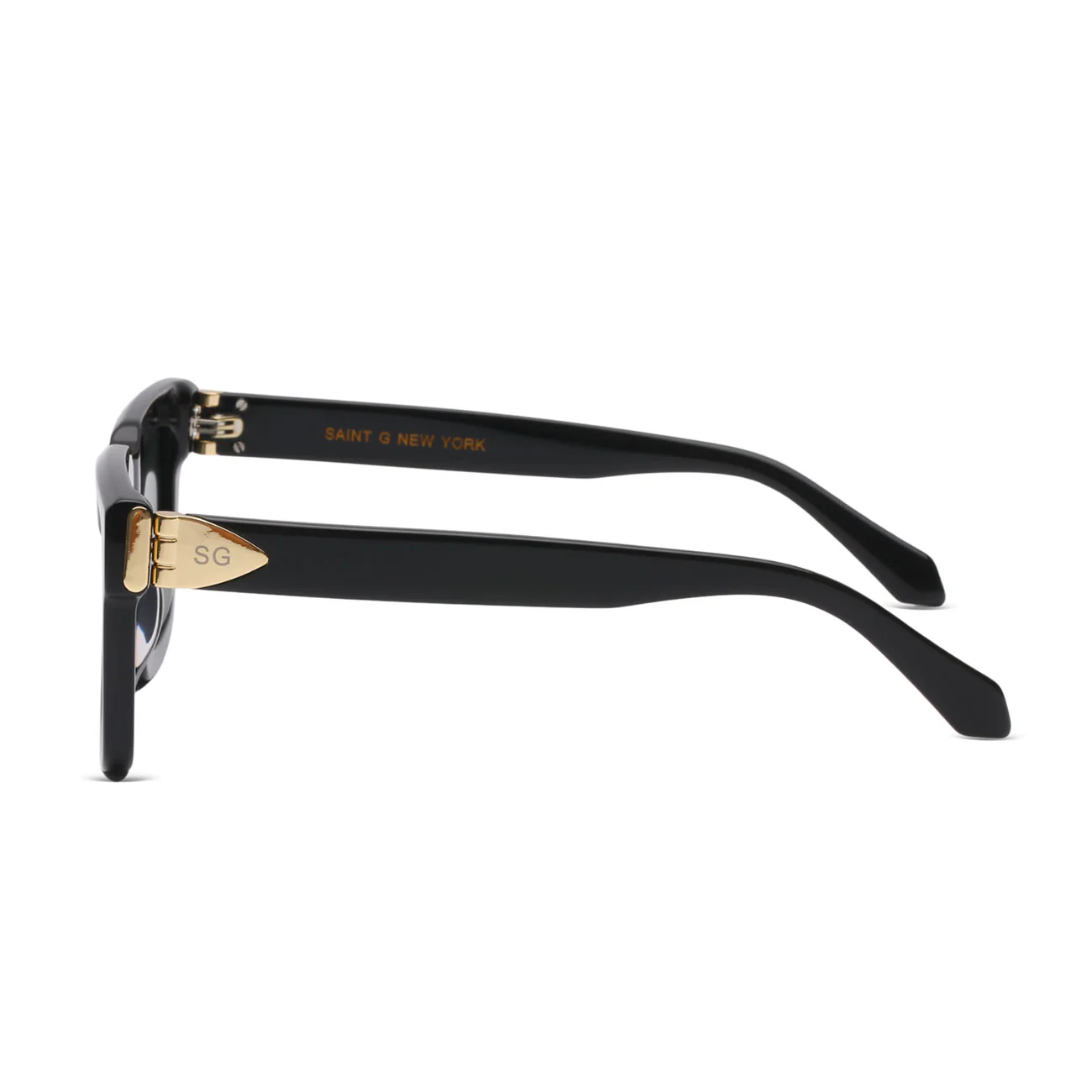Island Eclipse Obsidian Black Rectangle Sunglasses - Image 3