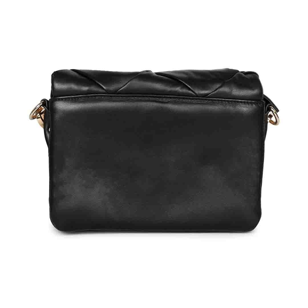 Kate Black Leather handcrafted Cross Body Sling Bags - Image 6
