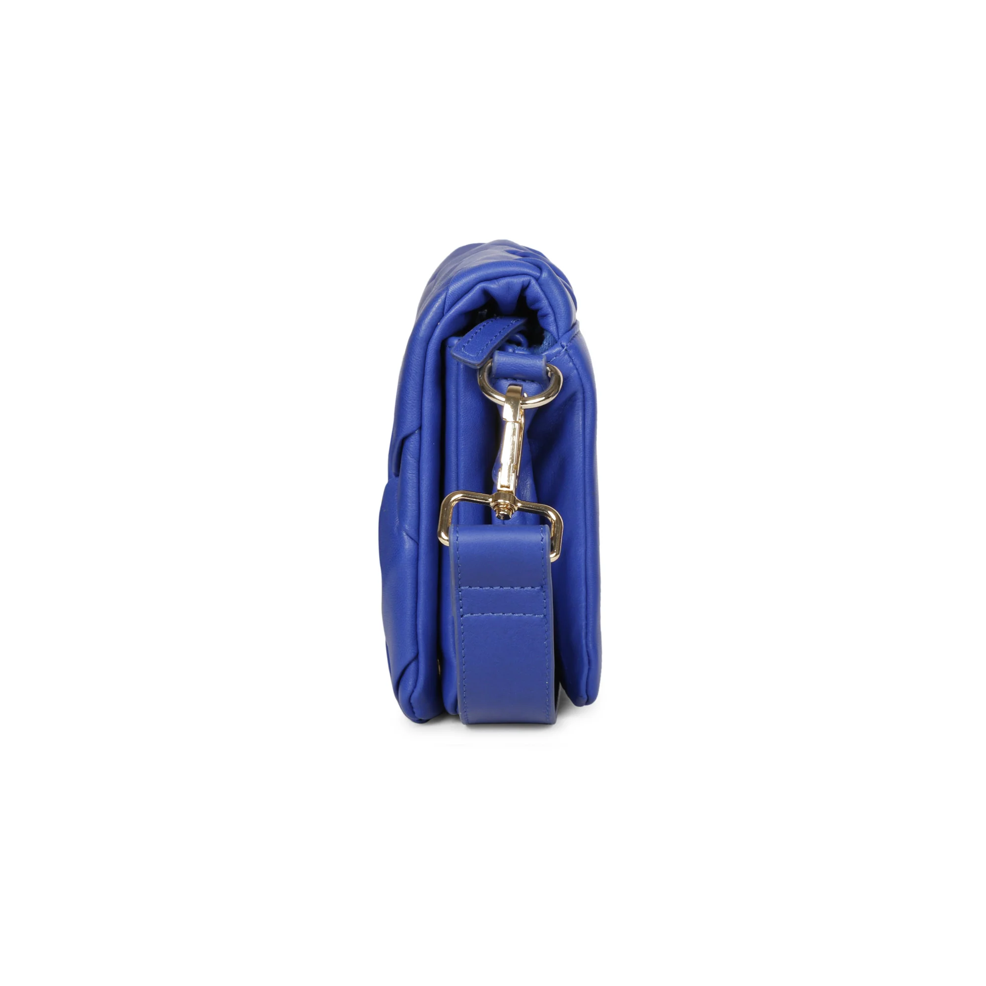 Kate Blue Leather handcrafted Cross Body Sling Bags - Image 9