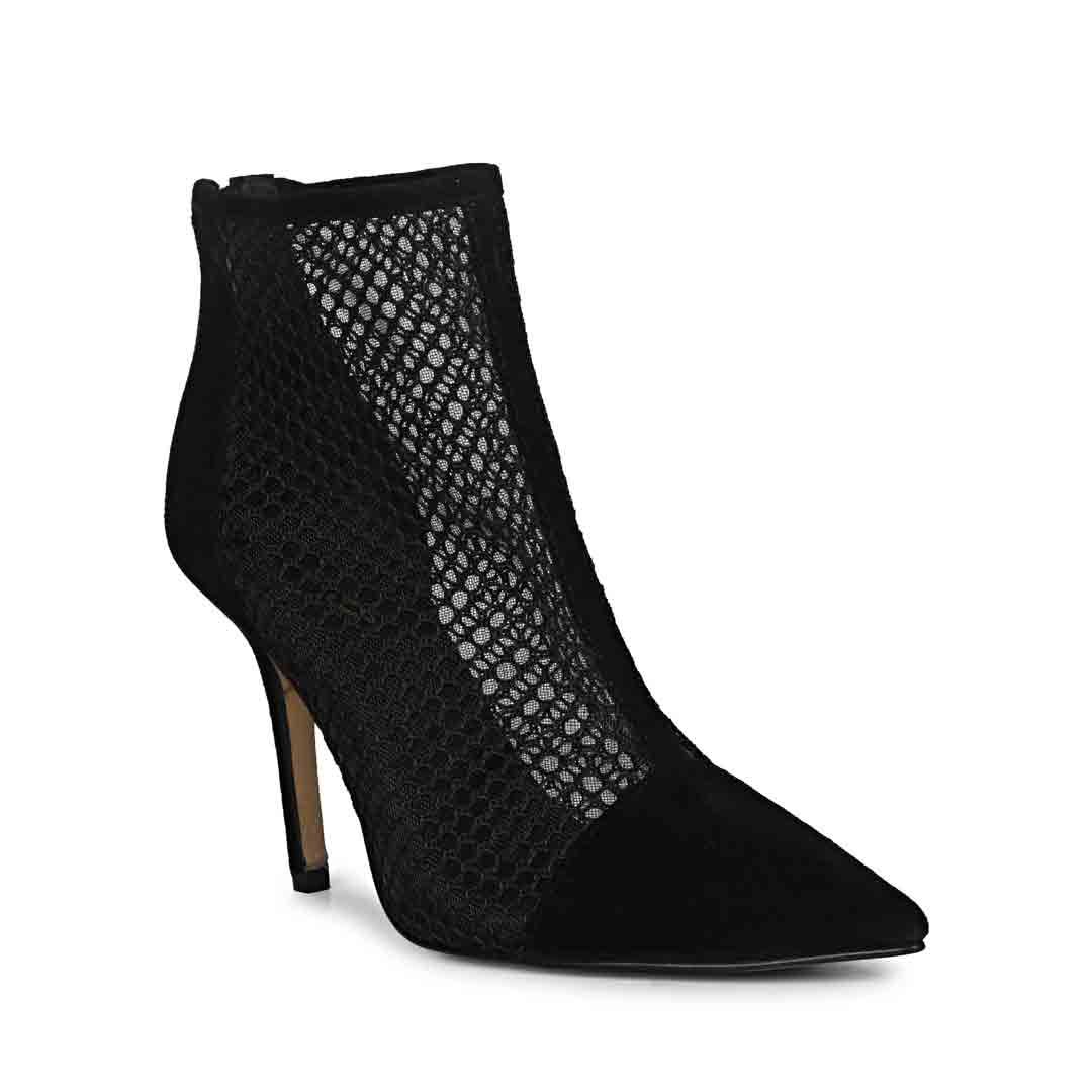 Saint Kinslee Black Mesh & Suede Leather Pumps - Image 5