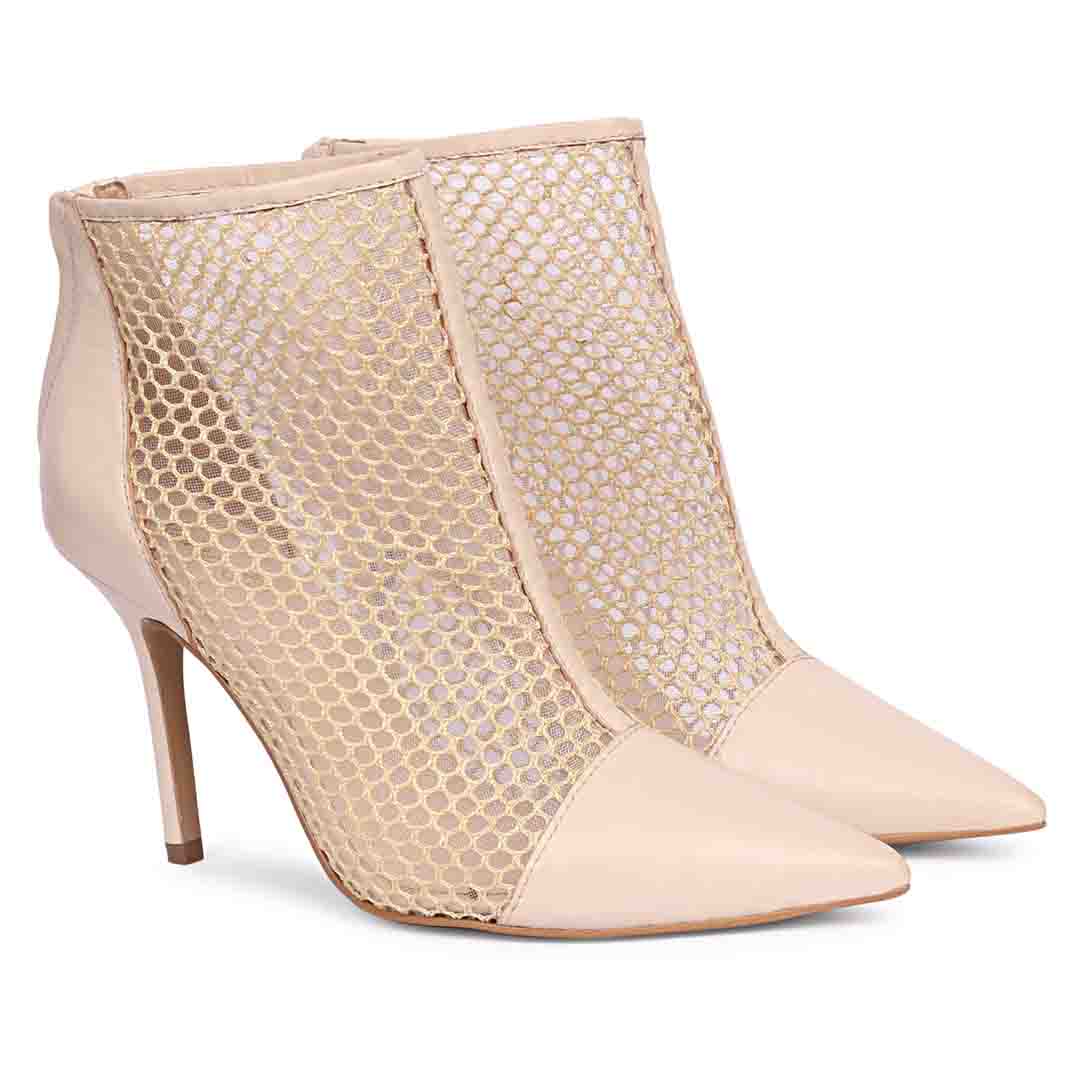 Kinslee Ivory Mesh & Suede Leather Pumps - Image 3