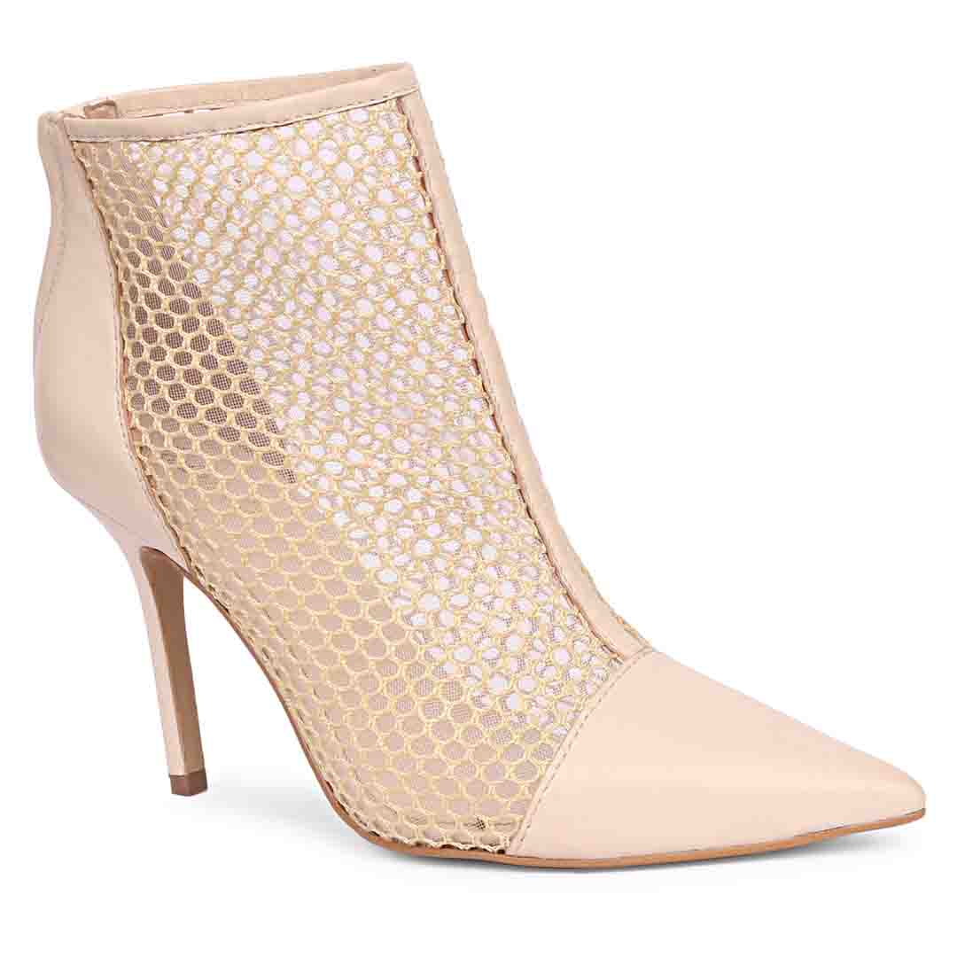 Kinslee Ivory Mesh & Suede Leather Pumps - Image 4