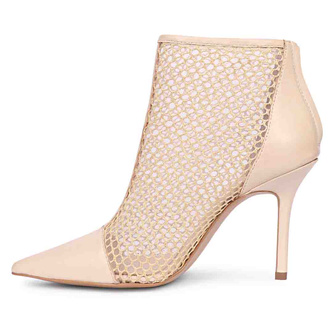Kinslee Ivory Mesh & Suede Leather Pumps - Image 6