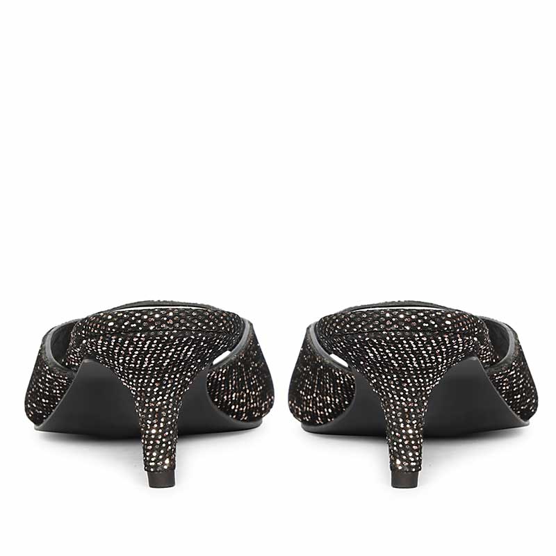 Saint Lorelei Burgundy Glitter Kitten Heels - Image 6