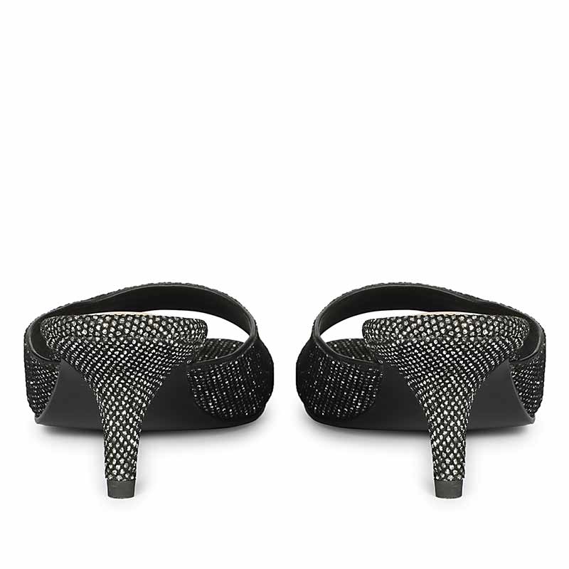 Lorelei Pewter Glitter Kitten Heels - Image 5