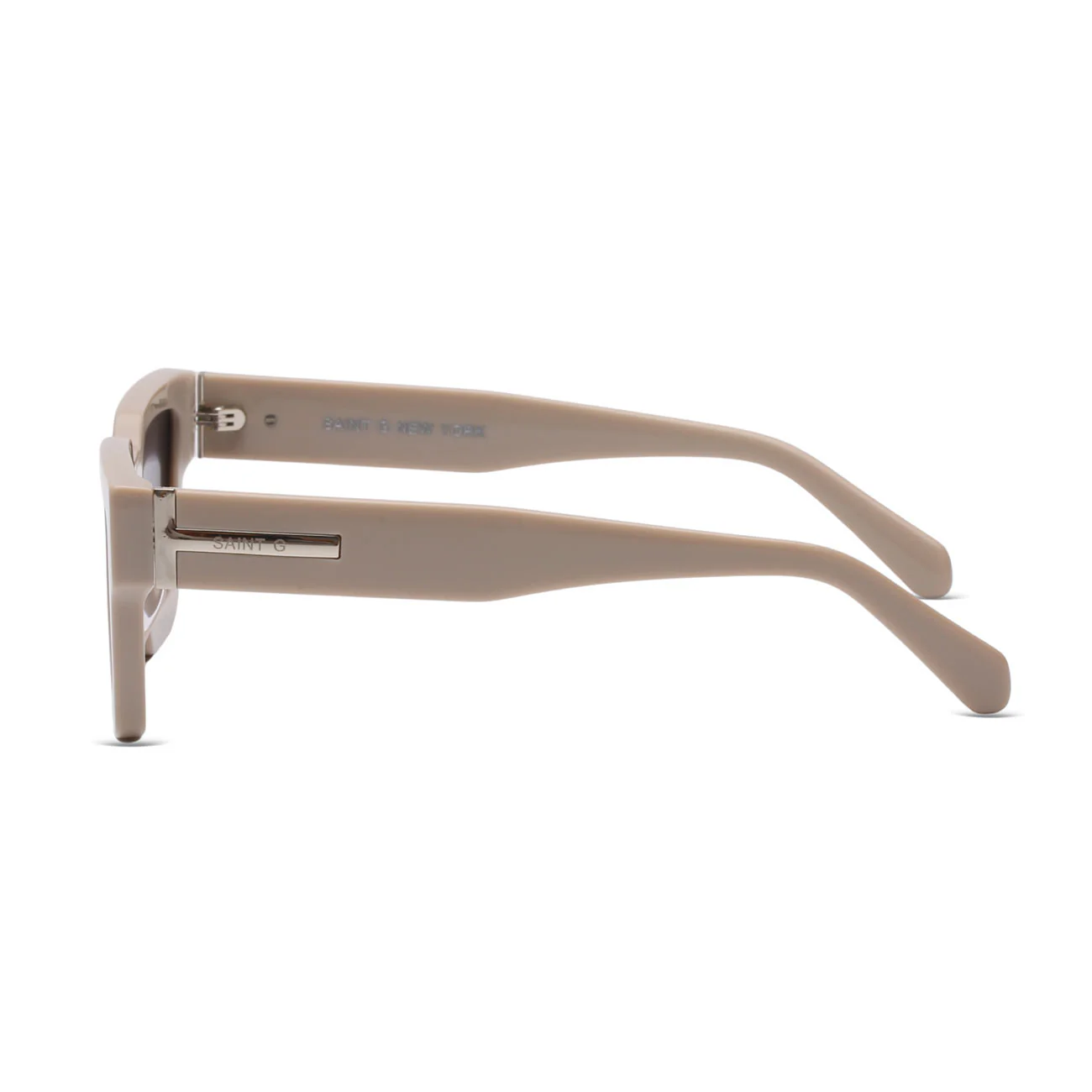 Malibu Blush Smoke Rectangle Sunglasses - Image 3