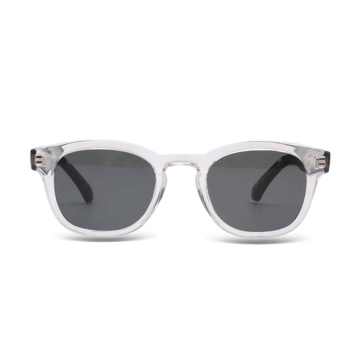Malibu Noir Crystal Smoke Rectangle Sunglasses - Image 2