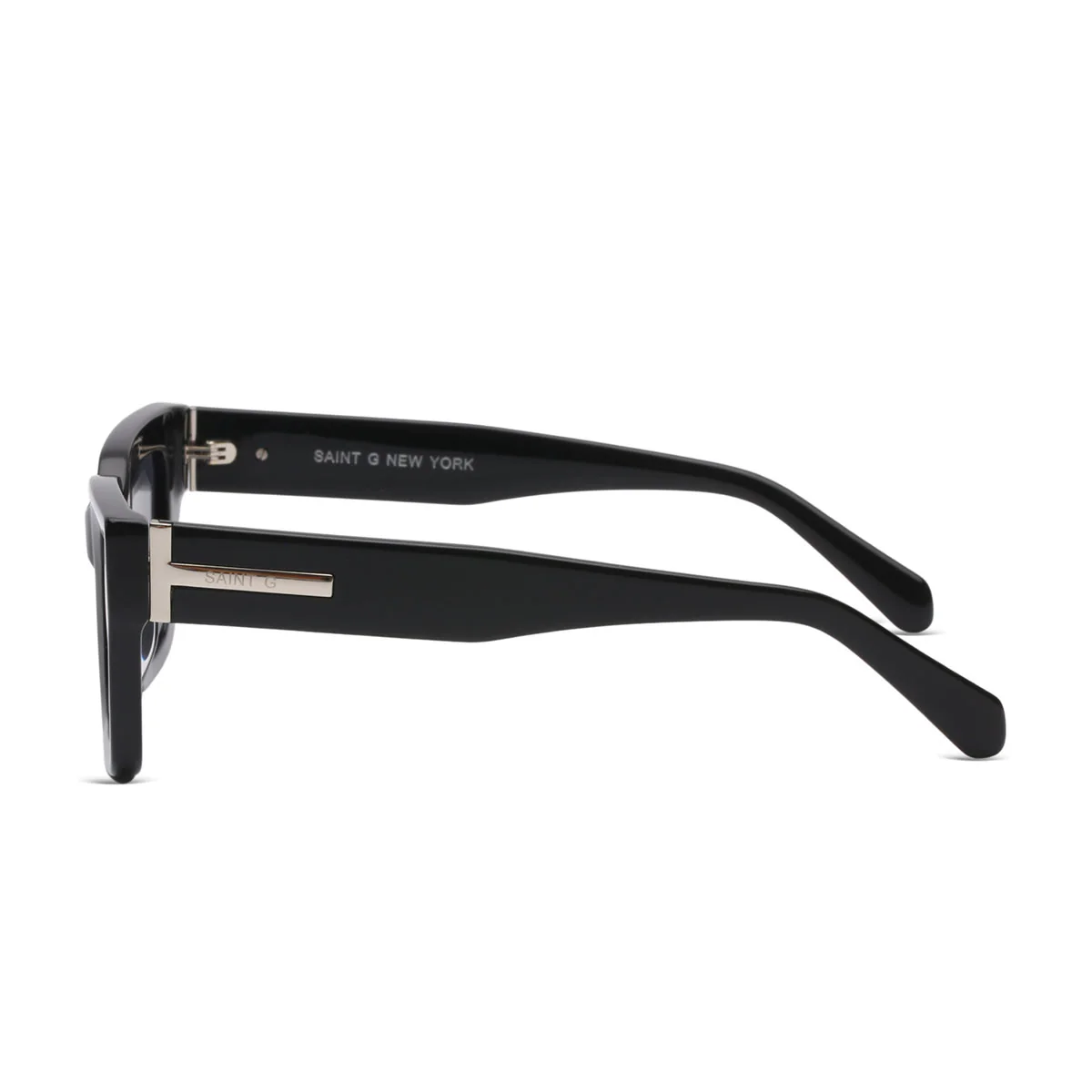 Obsidian Noir Black Sculpted Sunglasses - Image 4