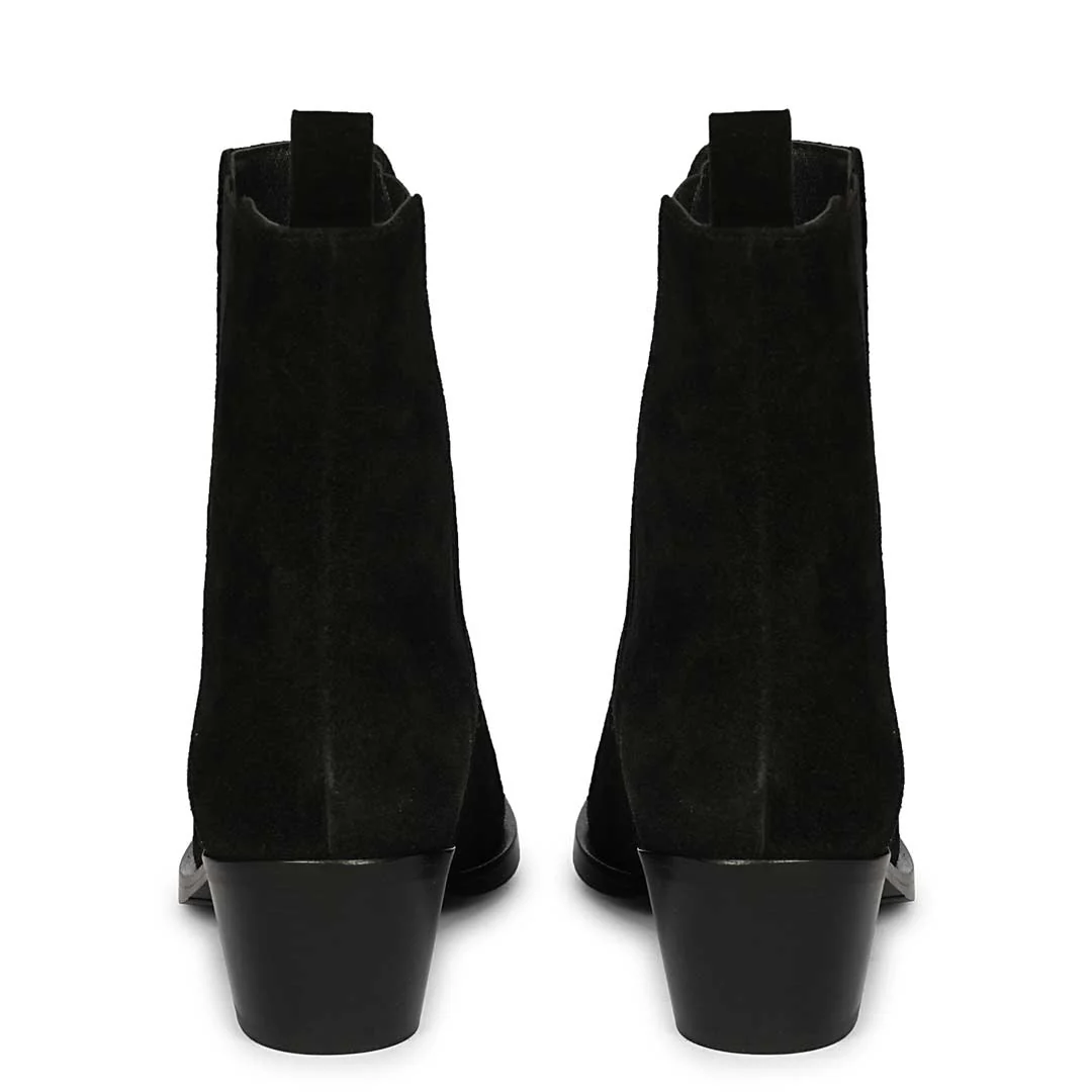 Saint Accorda Black Suede Leather Ankle Boots - Image 6