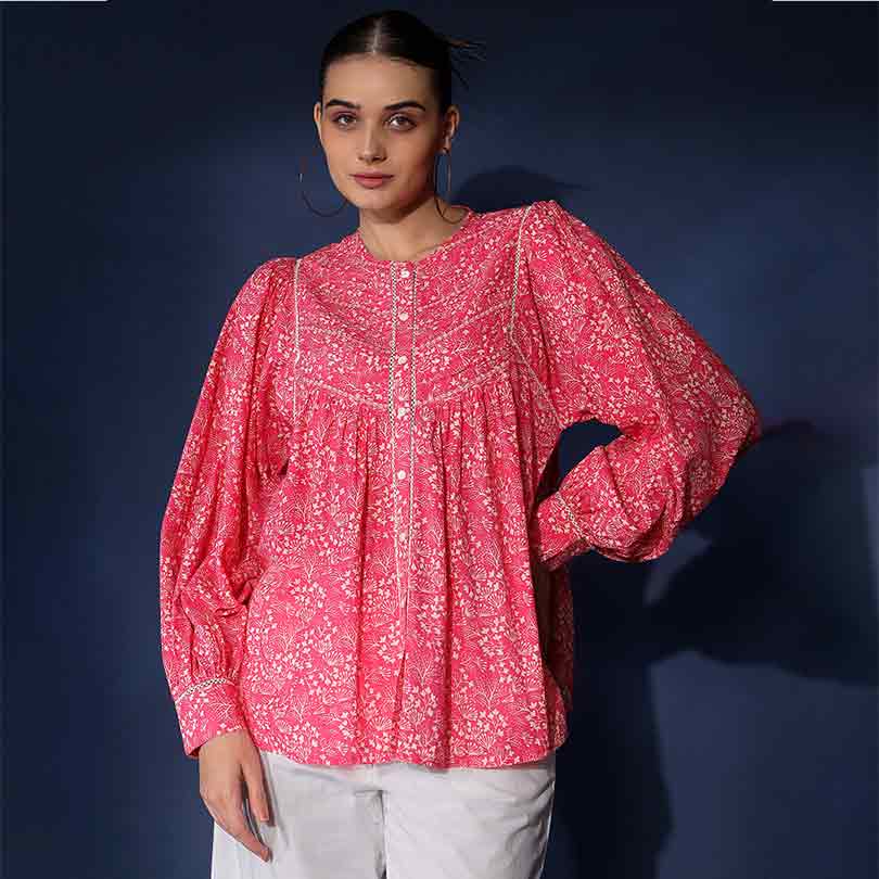 Saint Womens Bloom Sushi Voile Top - Image 2