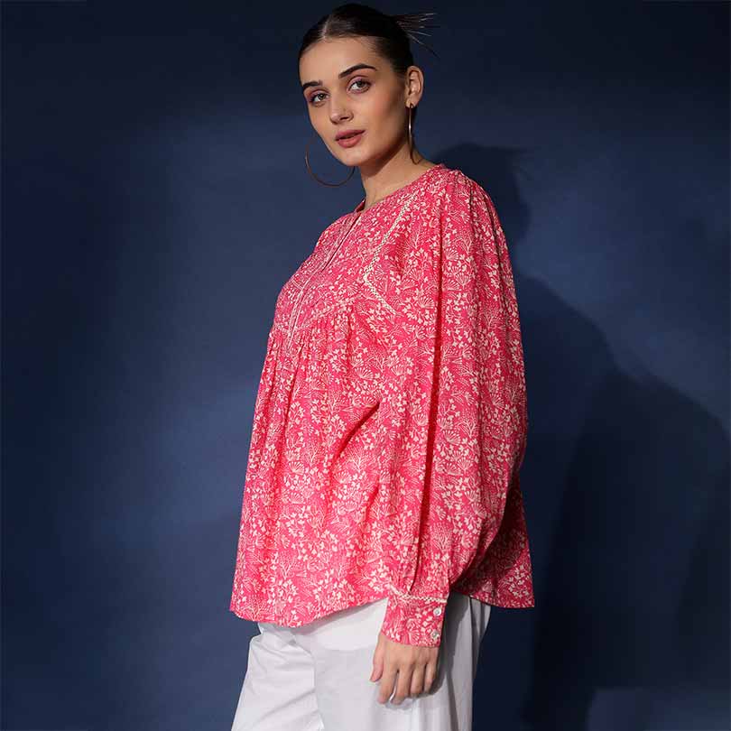 Saint Womens Bloom Sushi Voile Top - Image 3