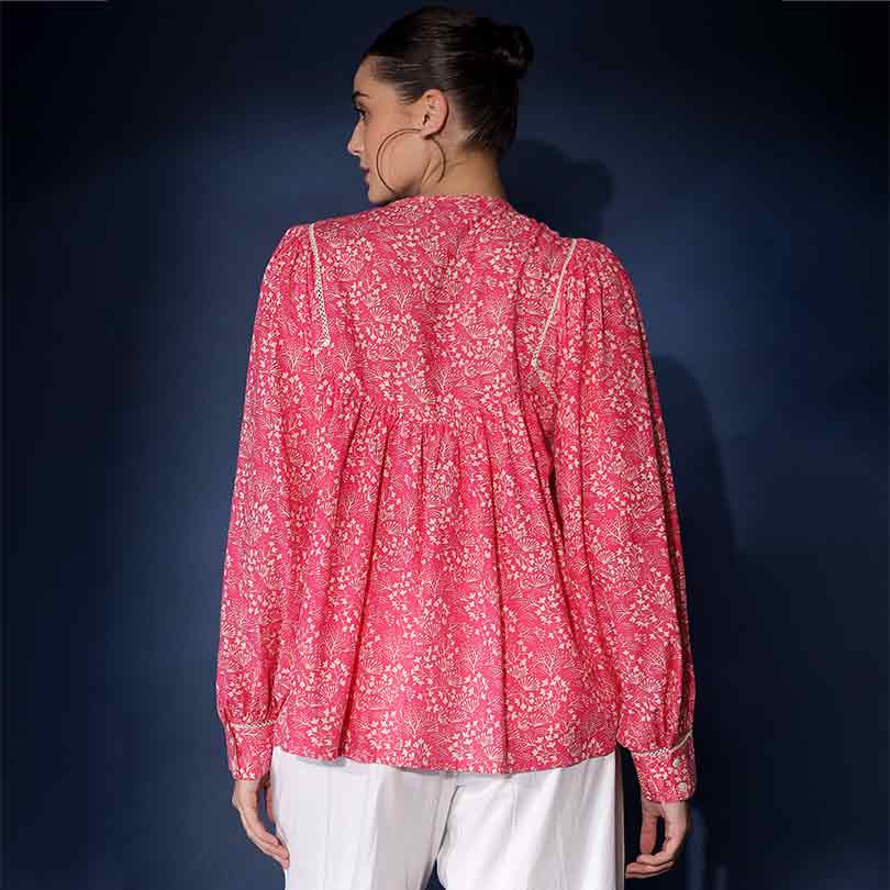 Saint Womens Bloom Sushi Voile Top - Image 4