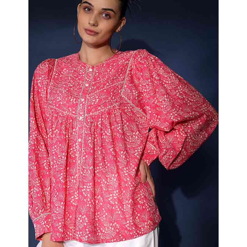 Saint Womens Bloom Sushi Voile Top - Image 5