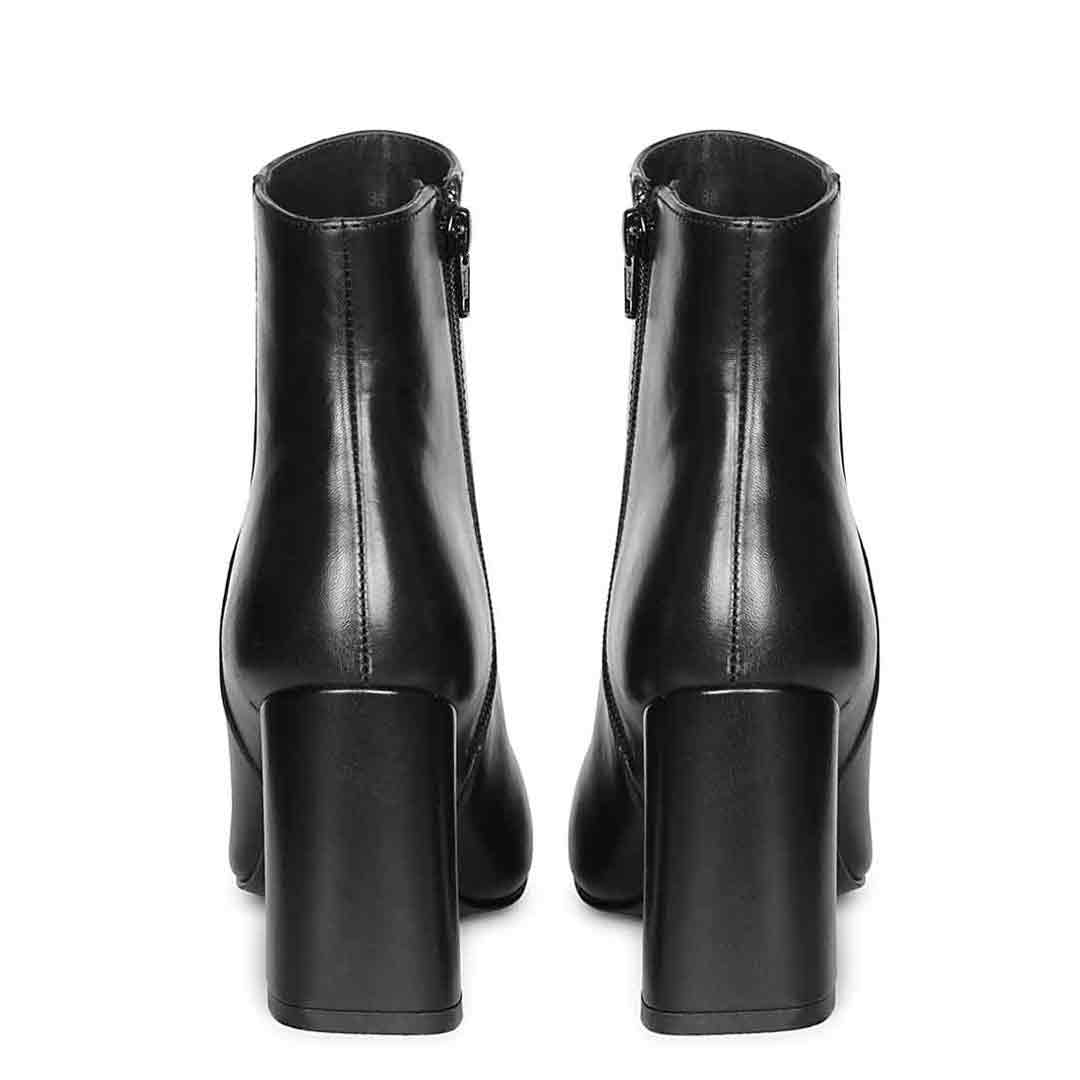 Saint Alexa Black Leather Ankle Boots - Image 5